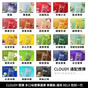 CLOUDY 煙彈 適用 RELX一代 LANA SP2 FITPOD FITPOD WIND 多口味選擇 單顆